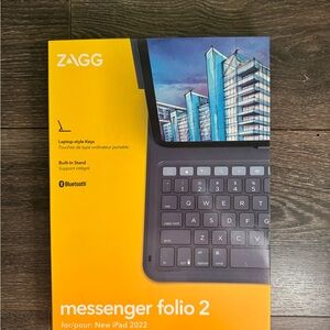 Messenger Folio 2 for iPad 2022 - grey